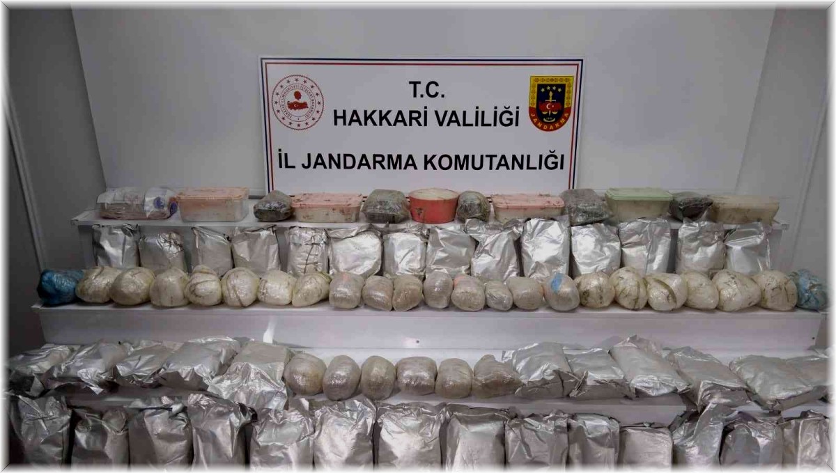 Yüksekova ilçesinde 100 kilo uyuşturucu ele geçirildi