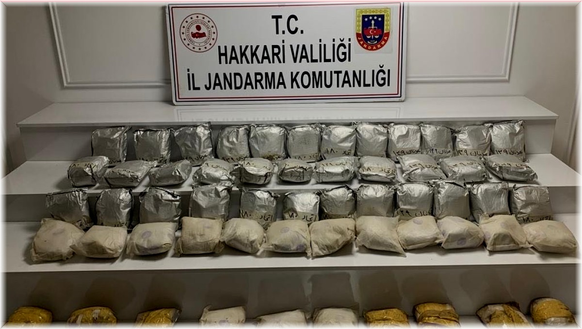 Yüksekova kırsalında 60 kilo eroin ele geçirildi