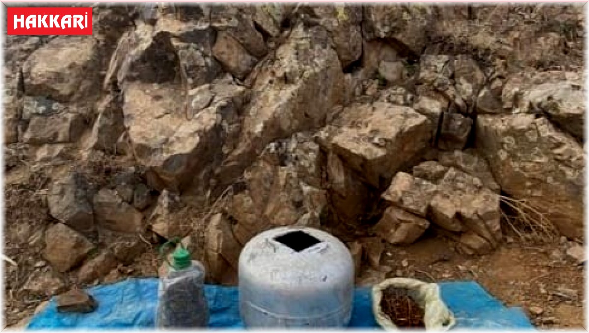 Yüksekova kırsalında patlayıcı ele geçirildi