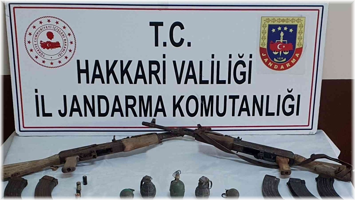 Yüksekova kırsalındaki mağarada mühimmat ele geçirildi