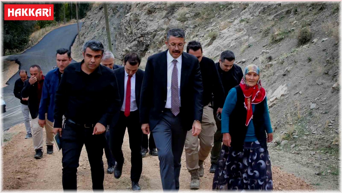 Yüksekova köyleri uzun yıllar sonra asfalta kavuştu