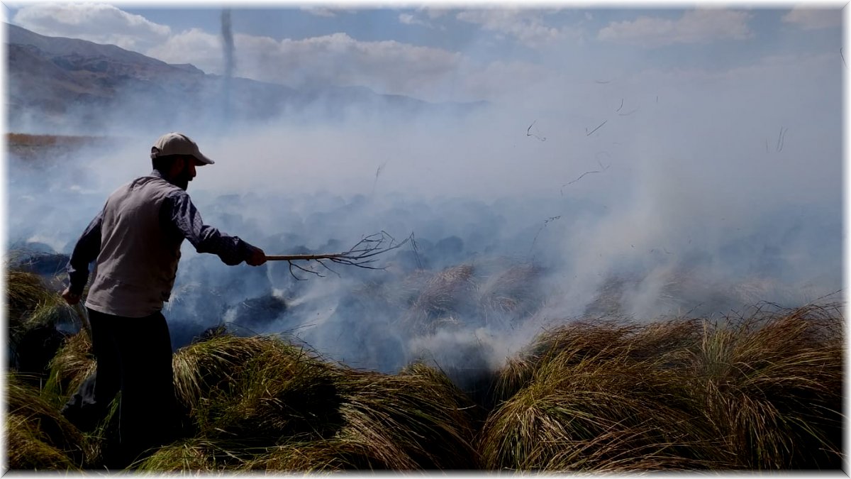 Yüksekova'nın kuş cenneti alev alev yanmaya devam ediyor
