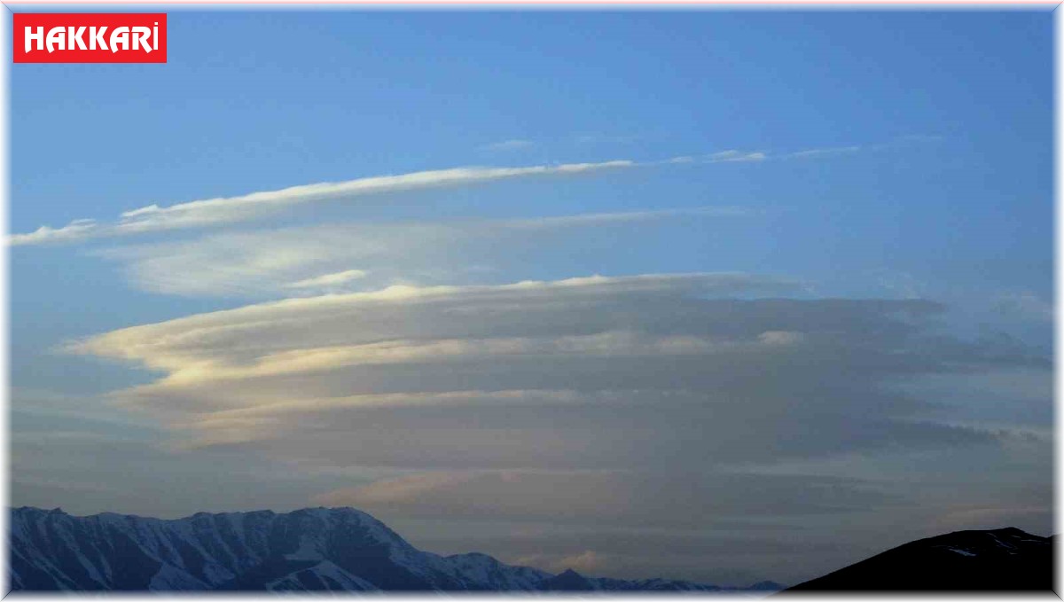 Yüksekova semalarında mercek bulutu oluştu