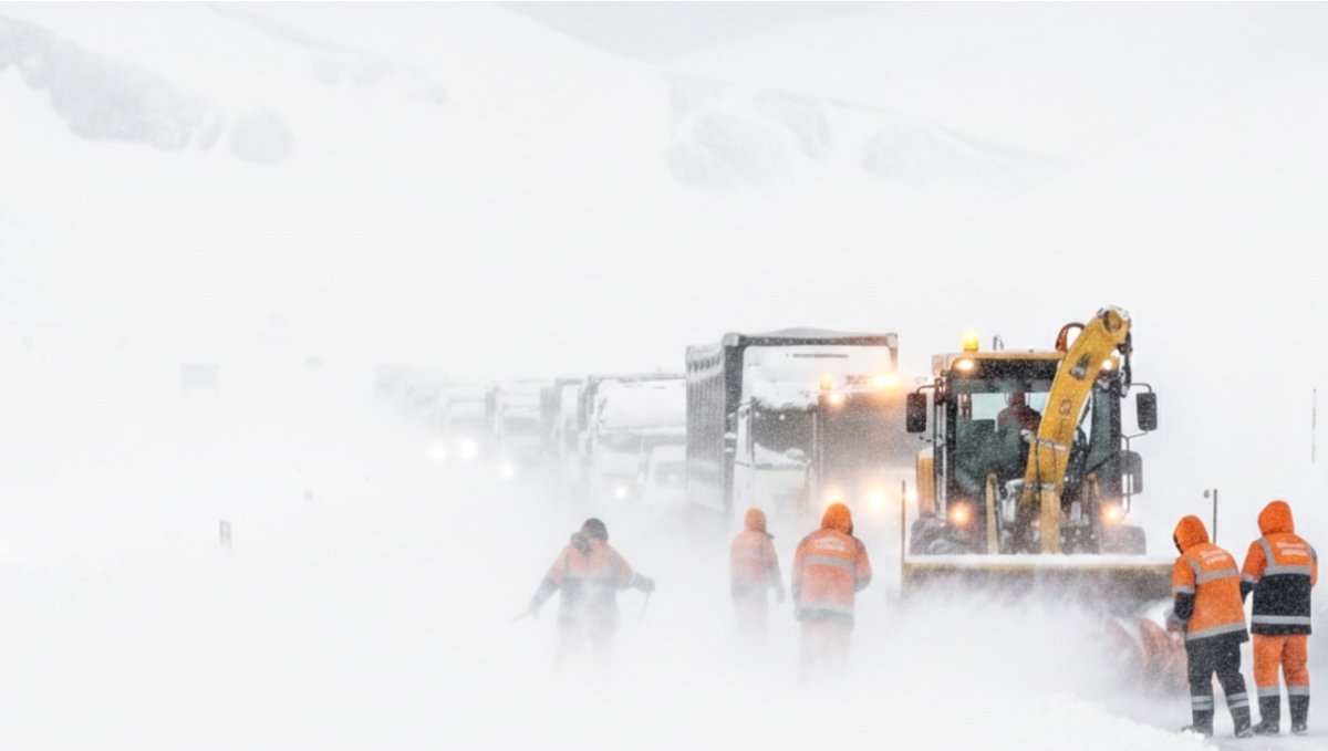 Yüksekova-Şemdinli kara yolu tipi nedeniyle ulaşıma kapatıldı