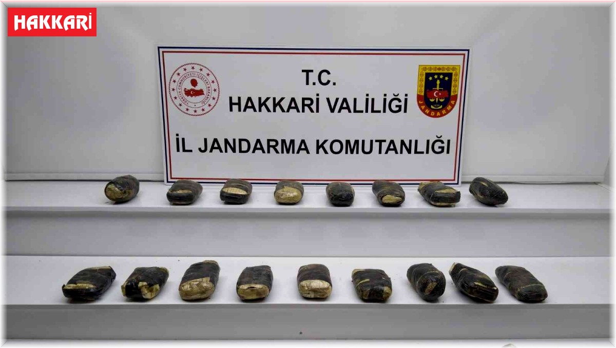 Yüksekova ve Derecik'te uyuşturucu operasyonu