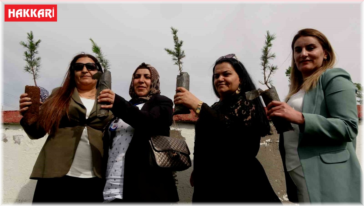 Yüksekovalı 100 kadın, 100 fidan dikti