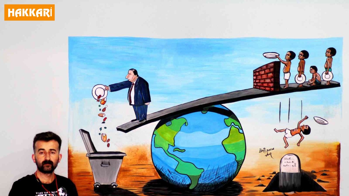 Yüksekovalı ressamdan anlamlı resimler