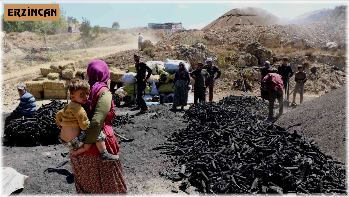 Yüzlerinde kömür karasıyla mevsimlik işçiler