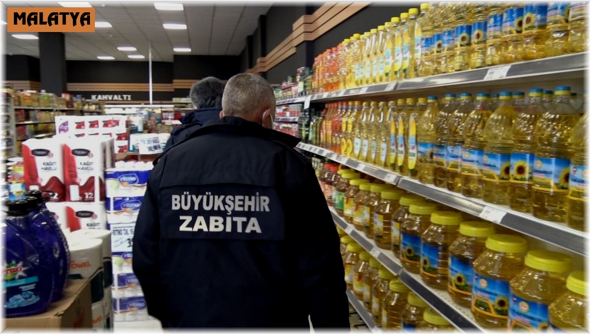 Zabıta ekiplerinden etiket denetimi