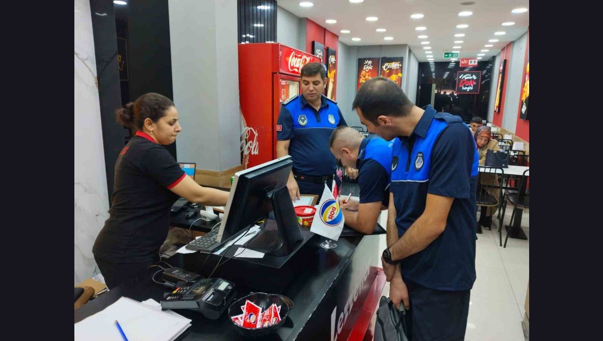 Zabıta ekiplerinden lokanta, kafe ve fast food işletmelerine denetim
