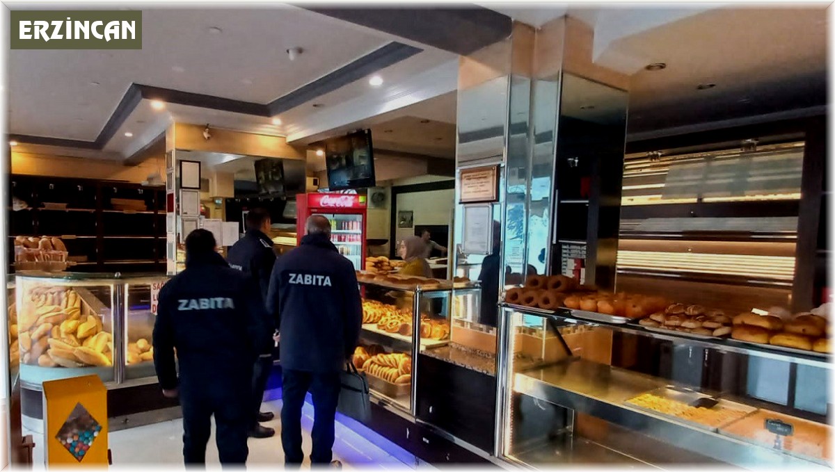 Zabıtadan unlu mamuller üretimi yapan iş yerlerine denetim