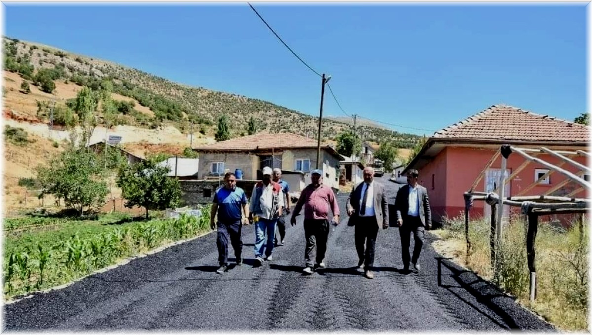 Zelyurt, asfalt çalışmalarını yerinde inceledi