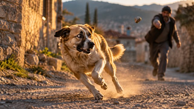 Rüyada Köpek Taşlamak