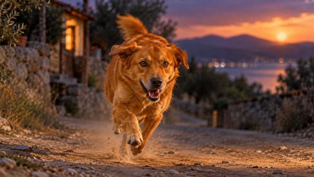 Rüyada Turuncu Köpek Kovalaması
