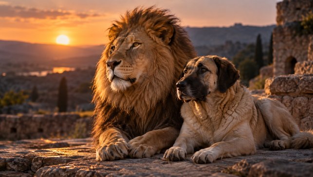 Rüyada Aslan ve Köpek Görmek