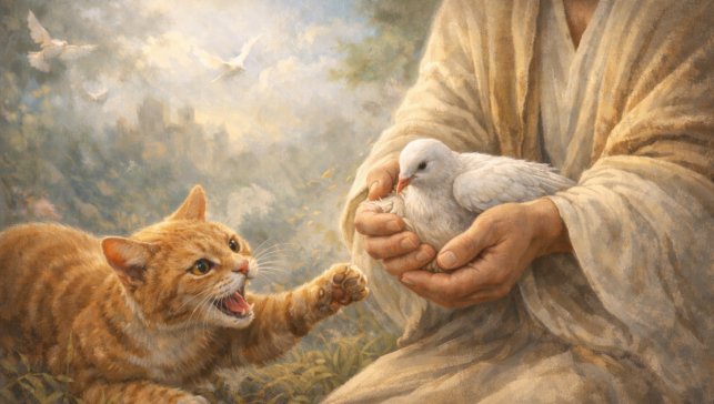 Rüyada Güvercini Kediden Kurtarmak