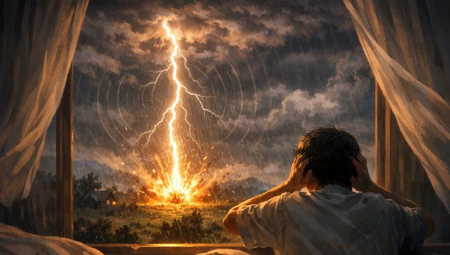Rüyada Yıldırım Düşmesi Sesini Duymak