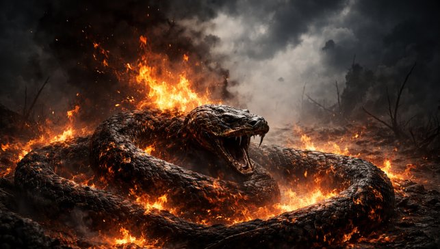 Rüyada Yanmış Yılan Görmek