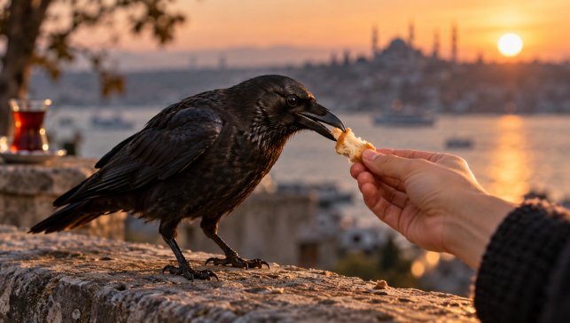 Rüyada Kargaya Yemek Vermek