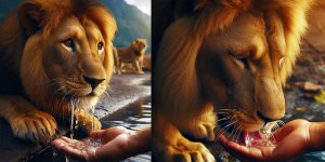 Rüyada Aslana Su Vermek