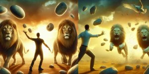 Rüyada Aslana Taş Atmak