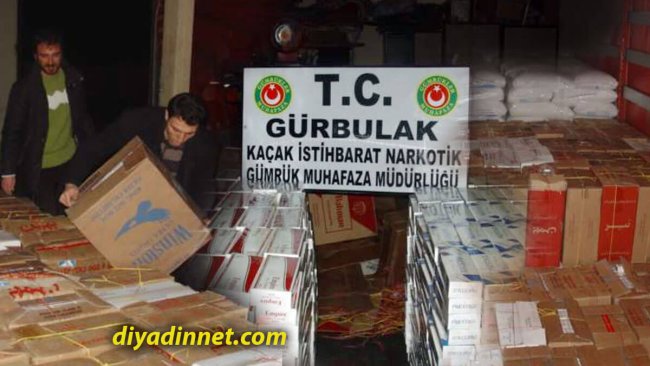 PVC Yüklü TIR'dan Kaçak Sigara Çıktı: Gürbulak'ta 71 Bin 750 Paket Yakalandı