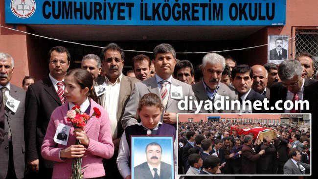 Ağrı'da kalp krizi sonucu hayatını kaybeden okul müdürü Metin Yenigün için tören düzenlendi