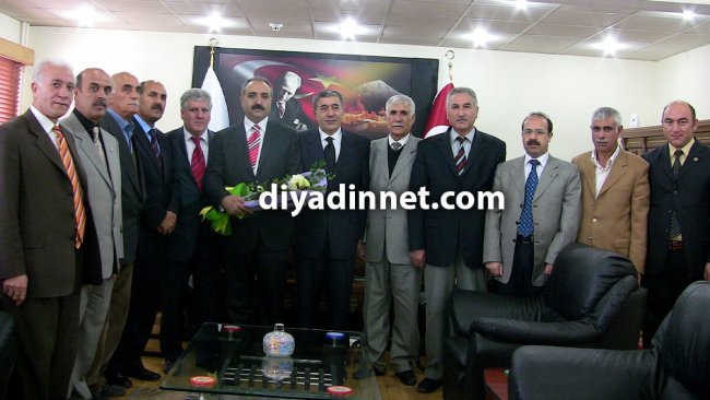 Hayati Aydemir ve ESO üyeleri, (2009) Ahilik Haftası'nda Başkan Hasan Arslan'ı ziyaret etti