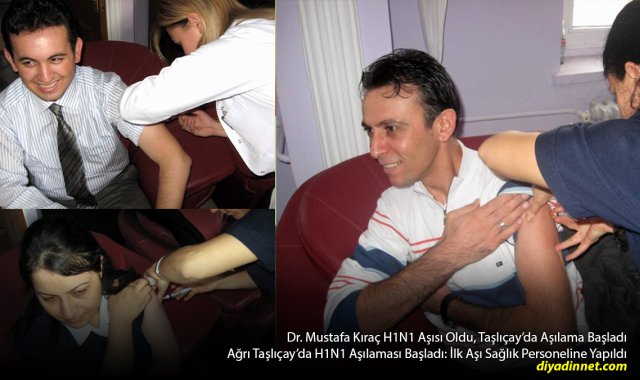 Taşlıçay'da H1N1 Aşısı Başladı: İlk Doz Sağlık Personeline Yapıldı