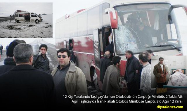 Taşlıçay'da Yolcu Otobüsü Faciası: 12 Yaralı, 3 Kişinin Durumu Ağır