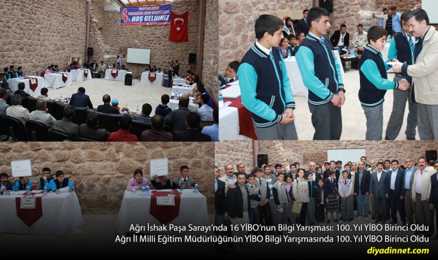 İshak Paşa Sarayı'nda 16 YİBO Yarıştı: Ağrı Merkez 100. Yıl YİBO Birinci Oldu