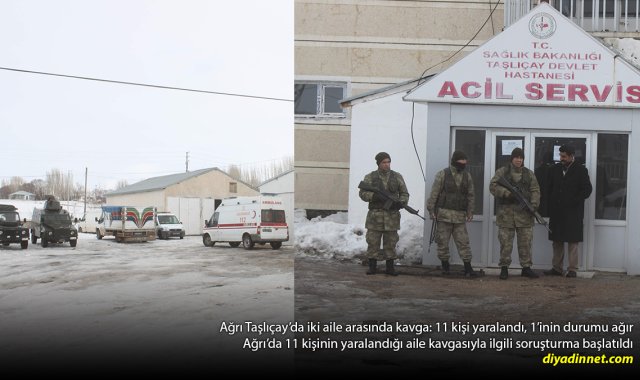 Ağrı Taşlıçay'da Aileler Birbirine Girdi: 11 Yaralı, 1 Kişinin Durumu Ağır