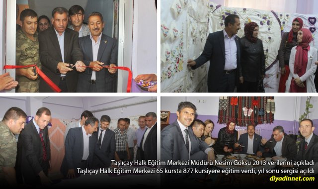 65 Kurs, 877 Kursiyer: Taşlıçay Halk Eğitim'de Yılın Emeği Sergiye Taşındı