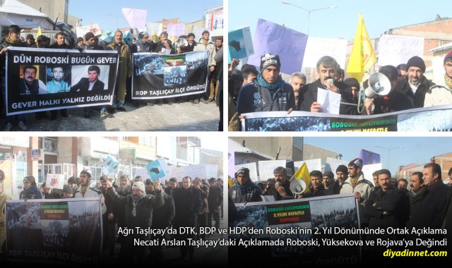 Roboski Olayının 2. Yılında Taşlıçay'da Ortak Açıklama