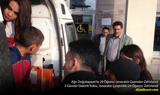 Elektrik Kesintisi Sonrası Jeneratör Çalıştırıldı: Doğubayazıt'ta 29 Öğrenci Jeneratör Gazından Zehirlendi