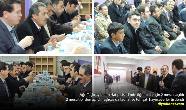Hayırseverlerin Desteğiyle Taşlıçay İmam Hatip'e 2 Mescit Kazandırıldı