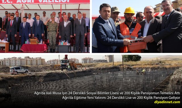Ağrı'ya 24 Derslikli Sosyal Bilimler Lisesi: 200 Kişilik Pansiyon da Yapılıyor