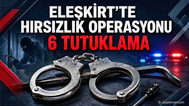 Ağrı Eleşkirt'te Hırsızlık Operasyonu: 6 Kişi Tutuklandı