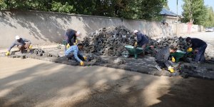 Ağrı Belediyesinin kaldırım çalışmaları