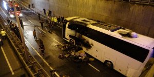 Patnos Yolcu otobüsünde yangın çıktı