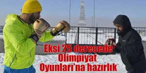Dondurucu soğukta Olimpiyat Oyunları’na hazırlanıyor