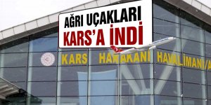 Ağrı uçakları kar yüzünden Kars'a indi