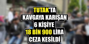 Ağrı'da kavgaya karışan 6 kişiye 18 bin 900 lira ceza kesildi