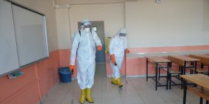 Muş'ta LGS'nin yapılacağı okullar dezenfekte edildi