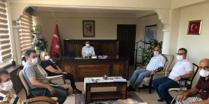 Kaymakam Yılmaz'a, DSİ 9. Bölge Müdürü Dündar'dan ziyaret
