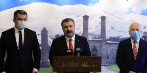 Sağlık Bakanı Fahrettin Koca, Erzurum Valiliğinde konuştu (1):