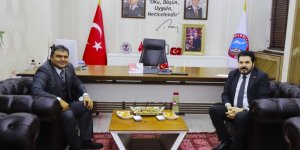 Yeni göreve başlayan Diyadin Kaymakamı Balcı, Başkan Sayan’la ortak projeleri görüştü