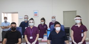 Erzurum İl Milli Eğitim Müdürü ve 4 köy öğretmeni Covid-19 aşısı oldu