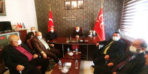 Kadim Aşiretler Federasyonu Başkanı Aslan'dan MHP'ye ziyaret