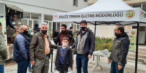 Bingöl'de vatandaşlara 5 bin fidan dağıtıldı